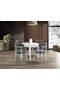 Luna White Round Table & Atlas White Chair Set HDR1277