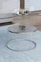 Coffee Table and Zigon Coffee Table Terra Set Silver