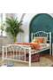 Bella Struttura Letto in Metallo 90x190 ARM138 Bianco