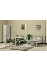Metallstockbett 90x190 ARM033 Grau