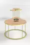 Couchtisch und Zigon Couchtisch Terra Set Gold