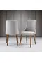 Orchidee Nussbaum Tisch & Patrik Stuhl Set HDR1246