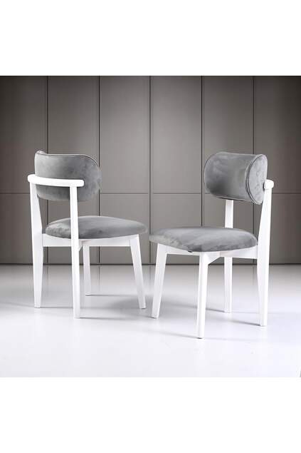 Dream White Round Table & Atlas White Chair Set HDR1202
