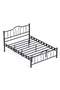 Bella Struttura Letto in Metallo 90x200 ARM139 Nero