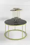Couchtisch und Zigon Couchtisch Terra Set Gold