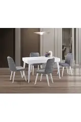 Orchid White Table & Checkered Chair Set HDR1245