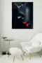Red Lips Glass Painting