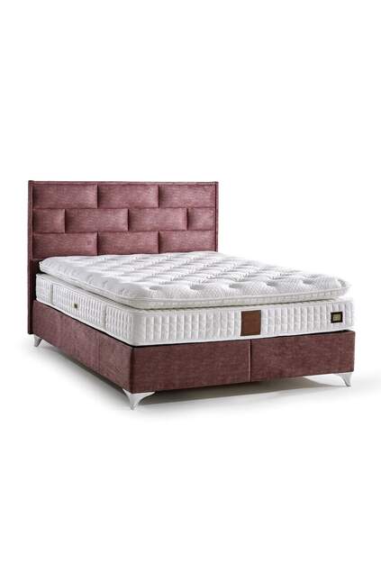 MD Truva 180x200 Double Bed, Base, Headboard Set GM111