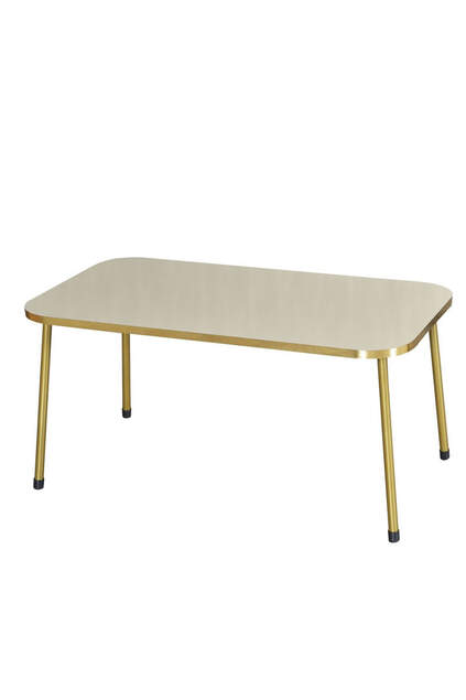 Nesting Table And Center Table Kr Set Double Gold Bendir Metal