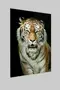 Pittura su vetro tigre