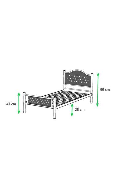 Milan Struttura Letto in Metallo 90x200 ARM126
