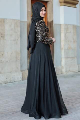 Işıl Evening Dress Black