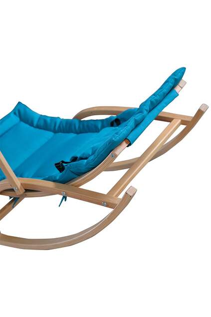 Wooden Baby Carriage Turquoise