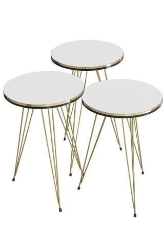 Nesting Table Double Gold Efes Wire