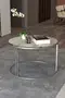 Center Couchtisch Single Silber Lux Special