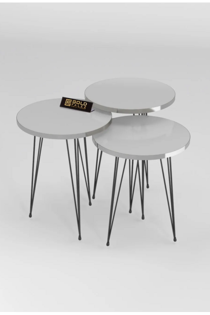 Zigon Couchtisch Schwarz Draht Silber