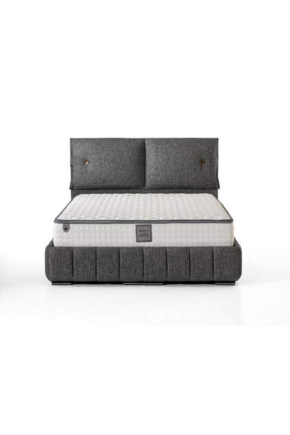 MD Prague 150x200 Double Bed, Base, Headboard Set GM163