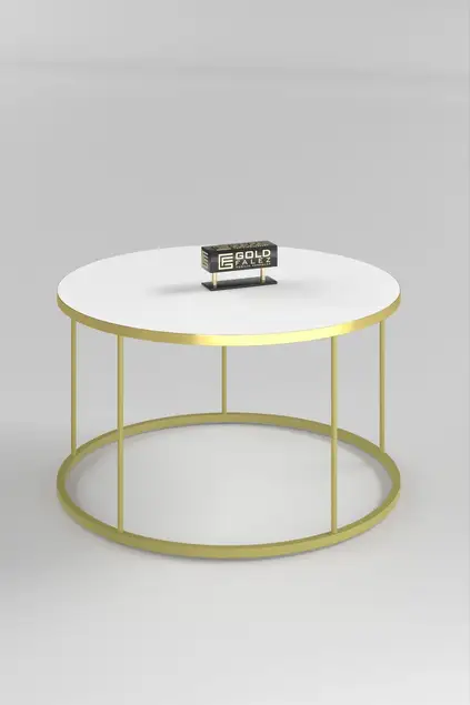 Couchtisch und Zigon Couchtisch Terra Set Gold