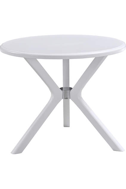 Oslo White Round Table And Chair Set FRL1037