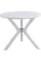Set Tavolo Rotondo E Sedie Oslo Bianco FRL1037
