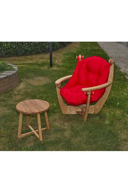 Flover-Sitzgruppe aus Holz mit Birne ROY010