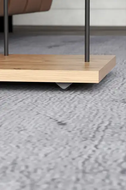 Wheeled Side Table Rectangle