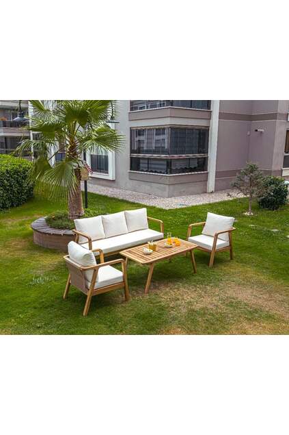 Gardenya Ahşap Oturma Grubu ROY011