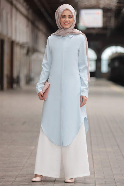 Berna Hijab Suit Blue