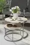 Couchtisch Double Silber Lux Special