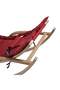 Wooden Baby Carriage Claret Red