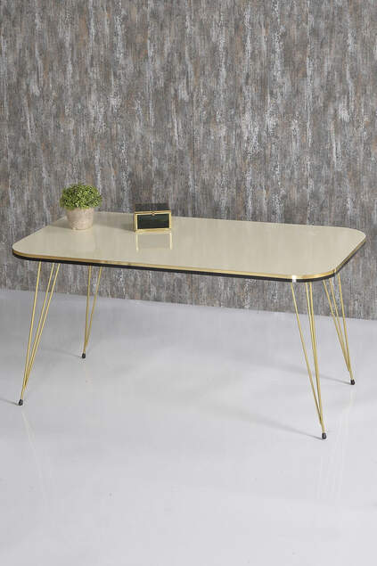 Nesting Table And Center Table Kr Set Gold Bendir Wire