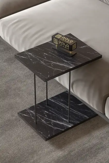 Wheeled Side Table Rectangle