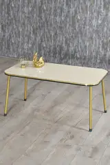 Center Table Cream Metal Leg Kr Double Gold