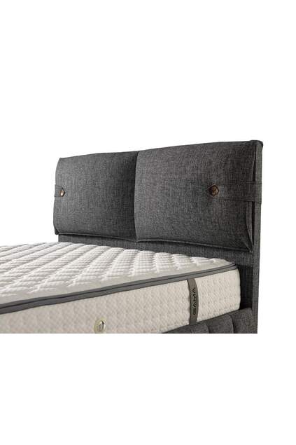 MD Prague 150x200 Double Bed, Base, Headboard Set GM163