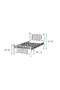 Metis Metallbett 90x190 ARM164 Schwarz