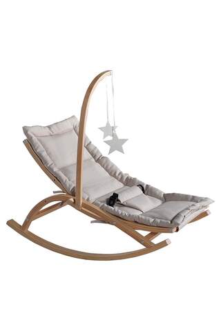Wooden Baby Carriage Light Brown