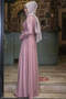 Getrocknete Rose Farbe Mara Glitzerndes Abendkleid