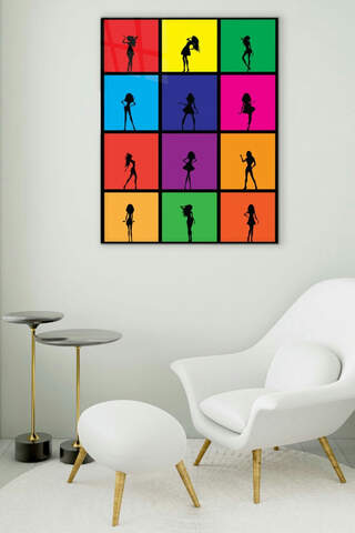 Colors Dance Glass Painting