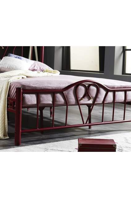 Orchidea Struttura Letto in Metallo 140x200 ARM105 Bordeaux