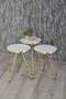Nesting Table 3-Set Gold Metal Leg Efes Gold