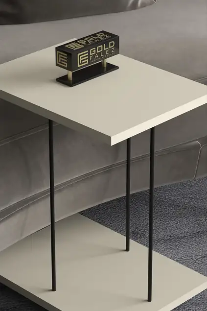 Wheeled Side Table Rectangle