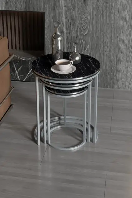 Zigon Couchtisch C Lux Double Silber