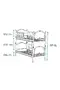 Baby Pearl Bunk Bed 70x130 ARM026 Blue