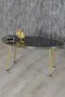 Mitteltisch Bendir Ellipse Metallbein Double Gold