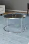 Coffee Table and Zigon Coffee Table Terra Set Silver