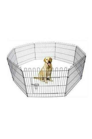 Panel Fence For Small Breed Dogs And Rabbits 61x48cm 8 Pieces