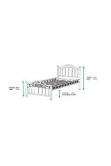 Belinay Struttura Letto in Metallo 100x200 ARM131