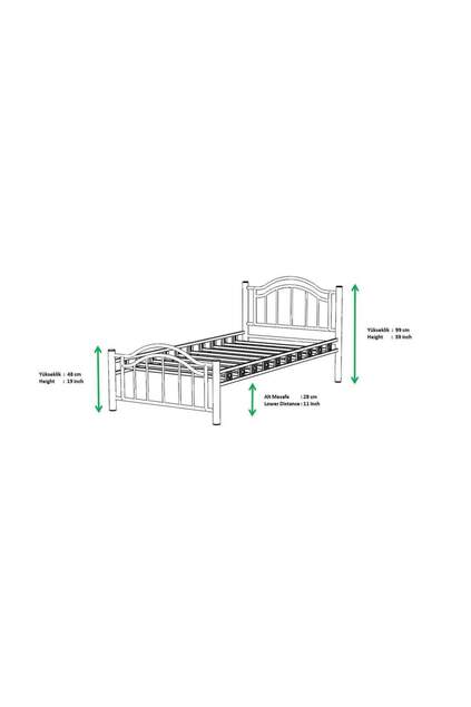 Belinay Struttura Letto in Metallo 100x200 ARM131