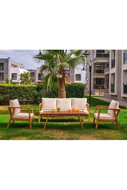 Gardenya Ahşap Oturma Grubu ROY011