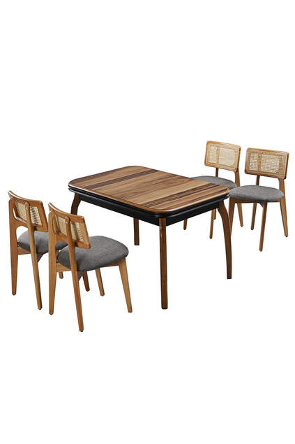 Asia Walnut Table And Chair Set FRL1019